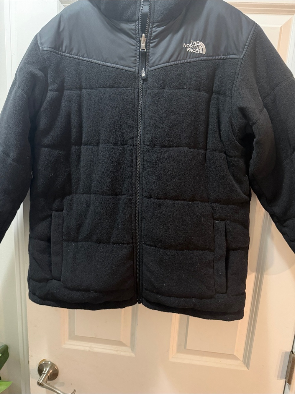 The North Face Black Quilted Fleece Jacket